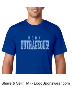 "Born Outrageous!" - T-Shirt Design Zoom